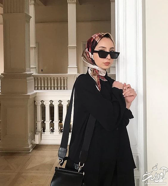 استایل با مانتو مشکی